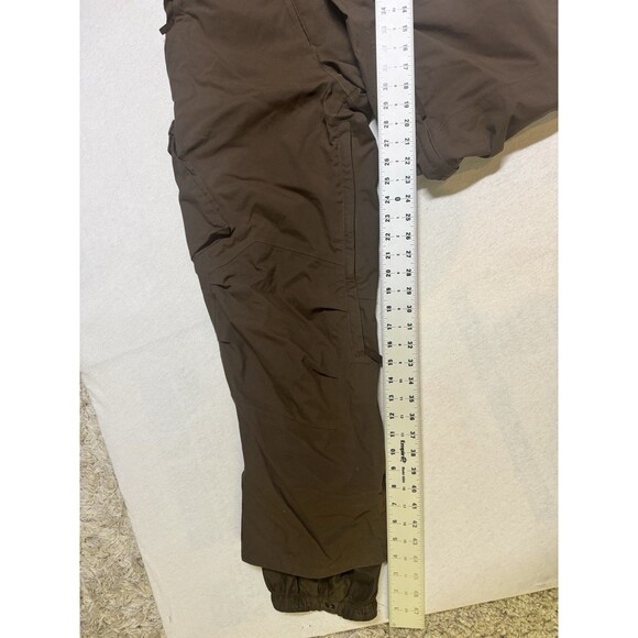 Y2K Burton Snowboarding Pants Men's Size Small Insulated Waterproof Brown Cargo - Picture 13 of 14